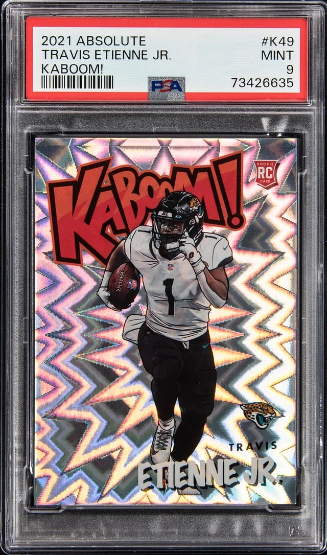 2021 Panini Absolute Travis Etienne Jr. Kaboom! #K49 card image