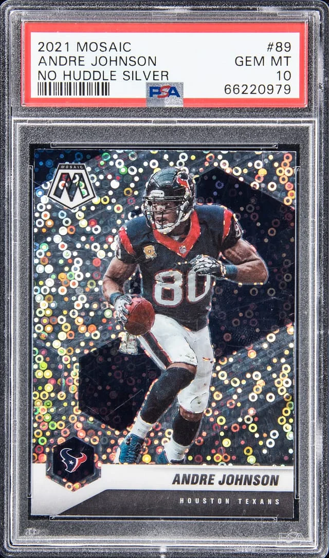 2021 Panini Andre Johnson Mosiac No Huddle Silver #89 card image