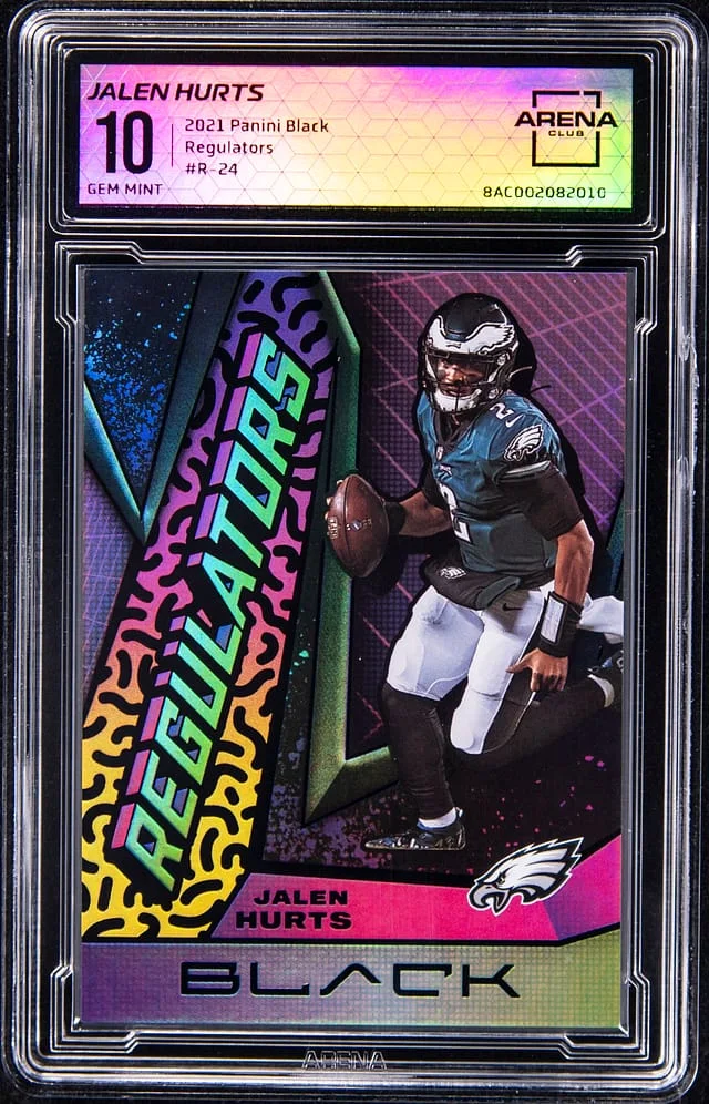 2021 Panini Black Jalen Hurts - AC Regulators #R-24 card image
