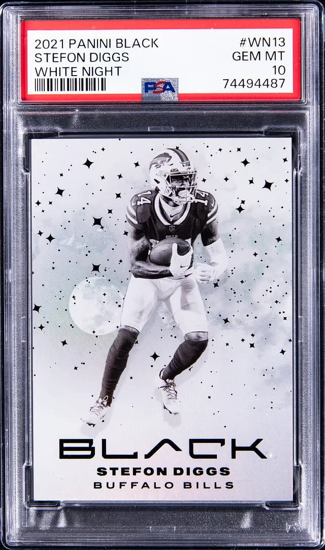 2021 Panini Black Stefon Diggs White Night #WN13 card image