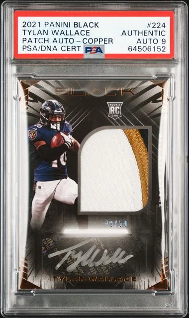 2021 Panini Black Tylan Wallace #224 card image