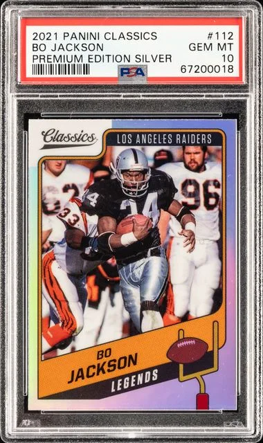2021 Panini Bo Jackson Classics Premium Edition Silver #112 card image