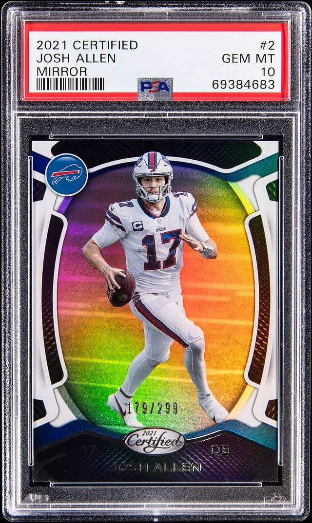 2021 Panini Certified Josh Allen Mirror #2 card image
