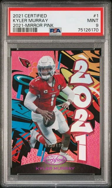 2021 Panini Certified Kyler Murray 2021 Mirror Pink #1 card image