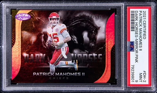 2021 Panini Certified Patrick Mahomes II Dark Horses #DH-2 card image