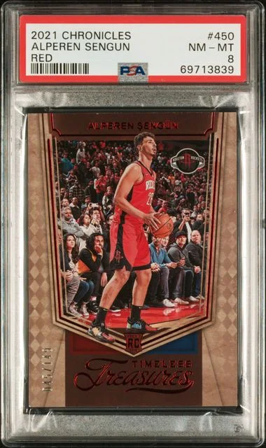 2021 Panini Chronicles Alperen Sengun Red #450 card image