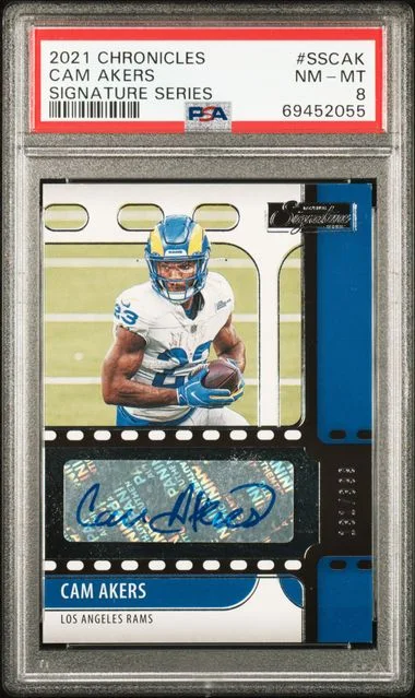 2021 Panini Chronicles Cam Akers Signature Series #SSCAK card image