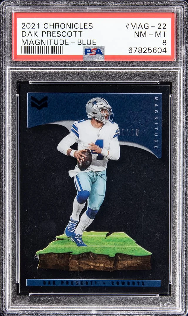 2021 Panini Chronicles Dak Prescott Magnitude Blue #MAG-22 card image