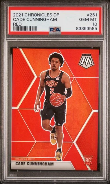 2021 Panini Chronicles Draft Picks Cade Cunningham Red #251 card image