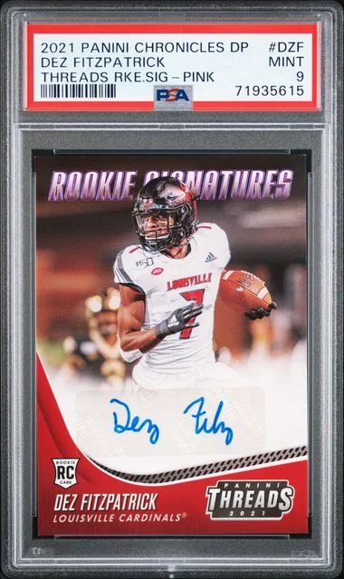 2021 Panini Chronicles Draft Picks Dez Fitzpatrick Threads Signatures Pink #TS-DZF card image