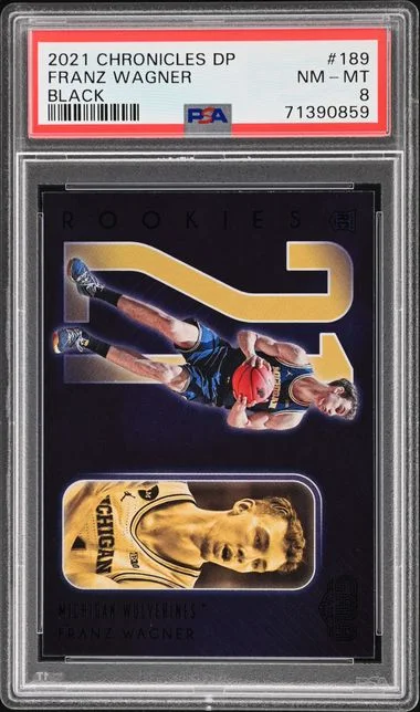 2021 Panini Chronicles Draft Picks Franz Wagner Black #189 card image