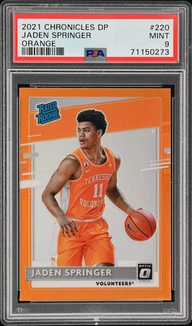 2021 Panini Chronicles Draft Picks Jaden Springer Orange #220 card image