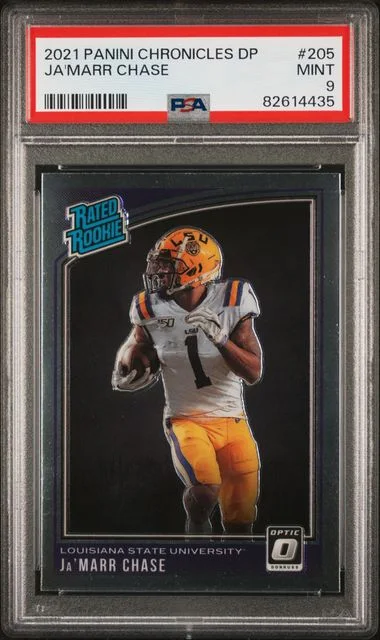 2021 Panini Chronicles Draft Picks Ja'Marr Chase #205 card image