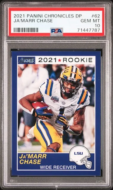 2021 Panini Chronicles Draft Picks Ja'Marr Chase #62 card image