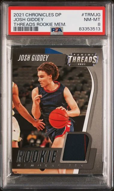 2021 Panini Chronicles Draft Picks Josh Giddey Threads Memorabilia #TRMJG card image
