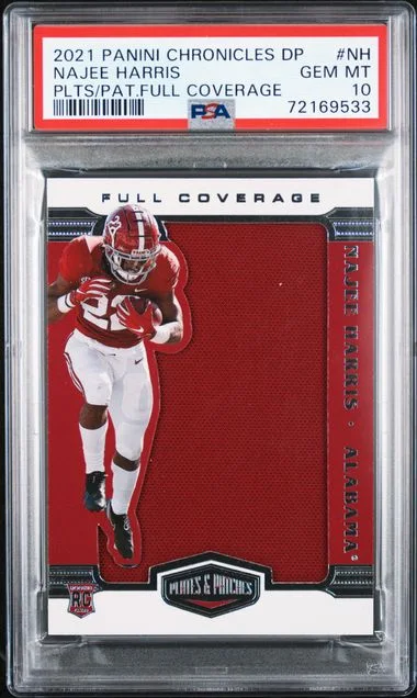 2021 Panini Chronicles Draft Picks Najee Harris Plates And Patches Full Coverage #PP-NH card image