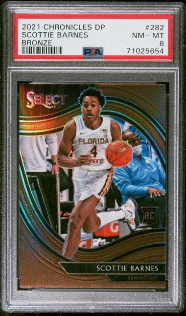 2021 Panini Chronicles Draft Picks Scottie Barnes Bronze #282 card image
