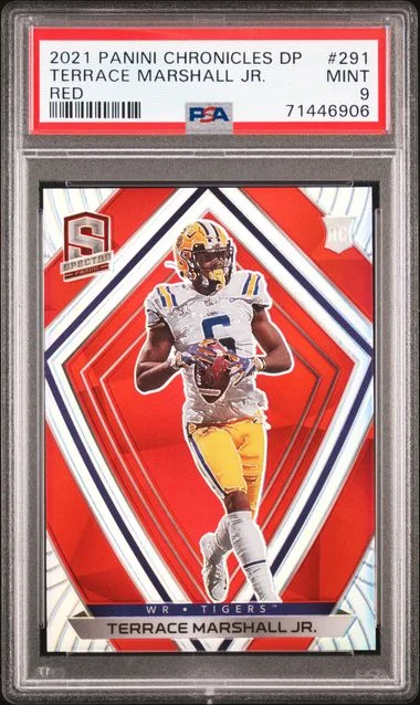 2021 Panini Chronicles Draft Picks Terrace Marshall Jr. Red #291 card image