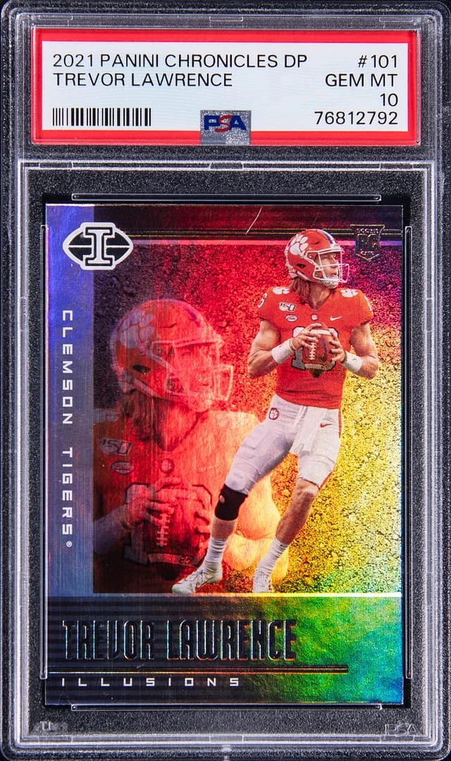 2021 Panini Chronicles Draft Picks Trevor Lawrence Orange #101 card image