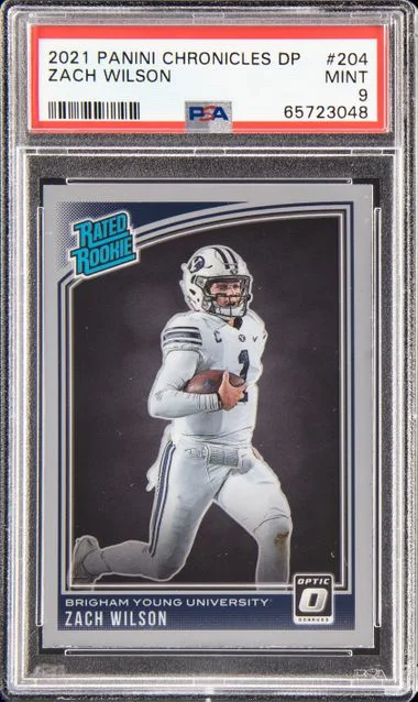 2021 Panini Chronicles Draft Picks Zach Wilson #204 card image