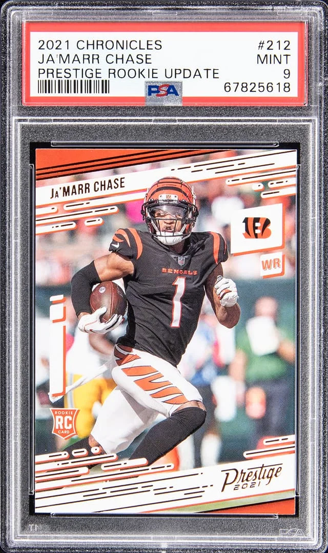 2021 Panini Chronicles Ja'Marr Chase Prestige Update #212 card image