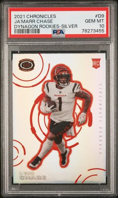 2021 Panini Chronicles Ja'Marr Chase Dynagon Rookies #D9 card image