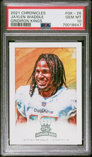 2021 Panini Chronicles Jaylen Waddle Gridiron Kings #GK-26 card image
