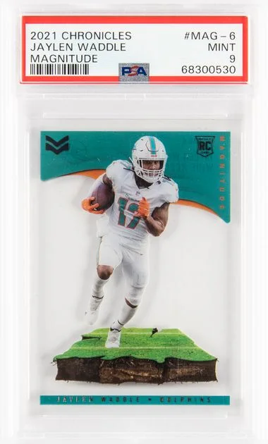 2021 Panini Chronicles Jaylen Waddle Magnitude #Mag-6 card image