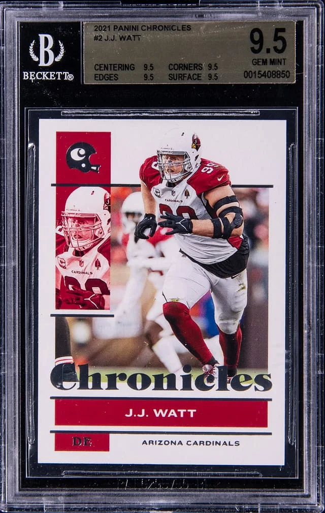 2021 Panini Chronicles J.J. Watt #2 card image
