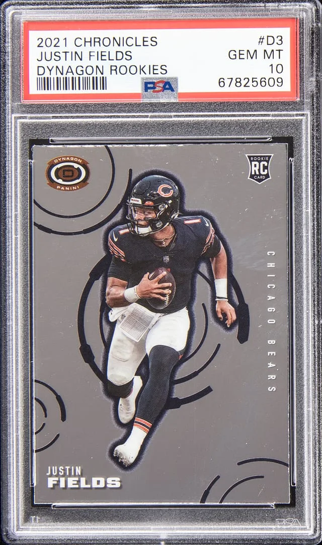 2021 Panini Chronicles Justin Fields Dynagon Rookies #D-3 card image