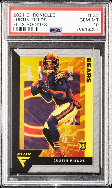 2021 Panini Chronicles Justin Fields Flux Rookies #FX3 card image