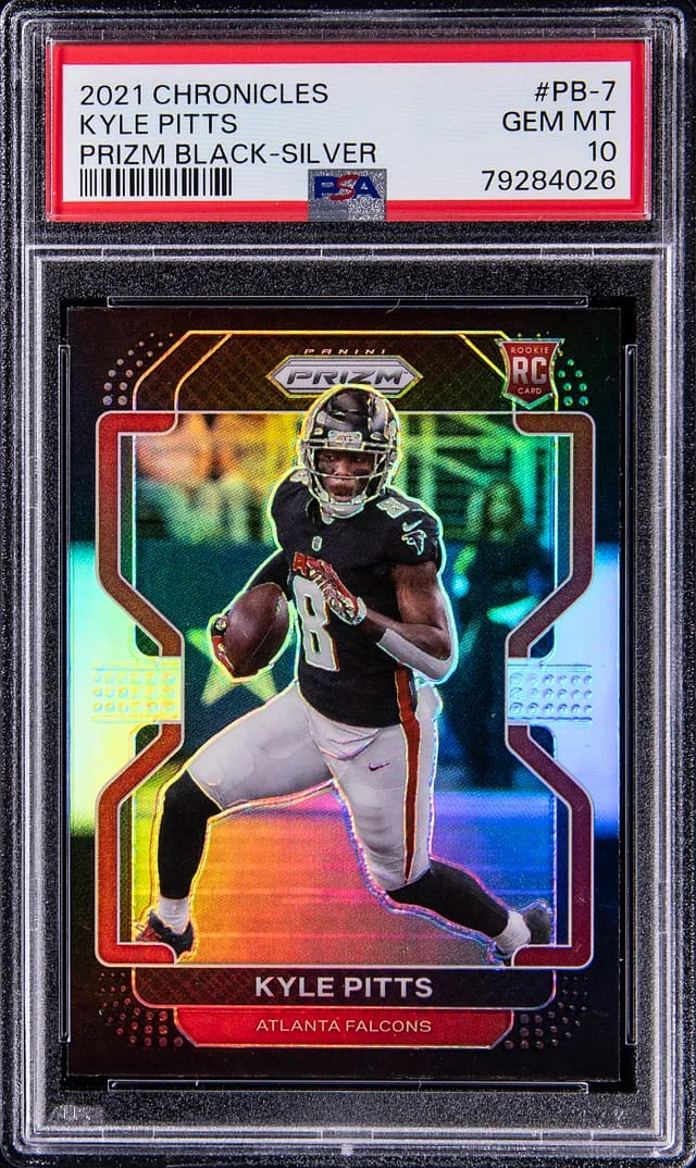 2021 Panini Chronicles Kyle Pitts Prizm Black #Pb-7 card image