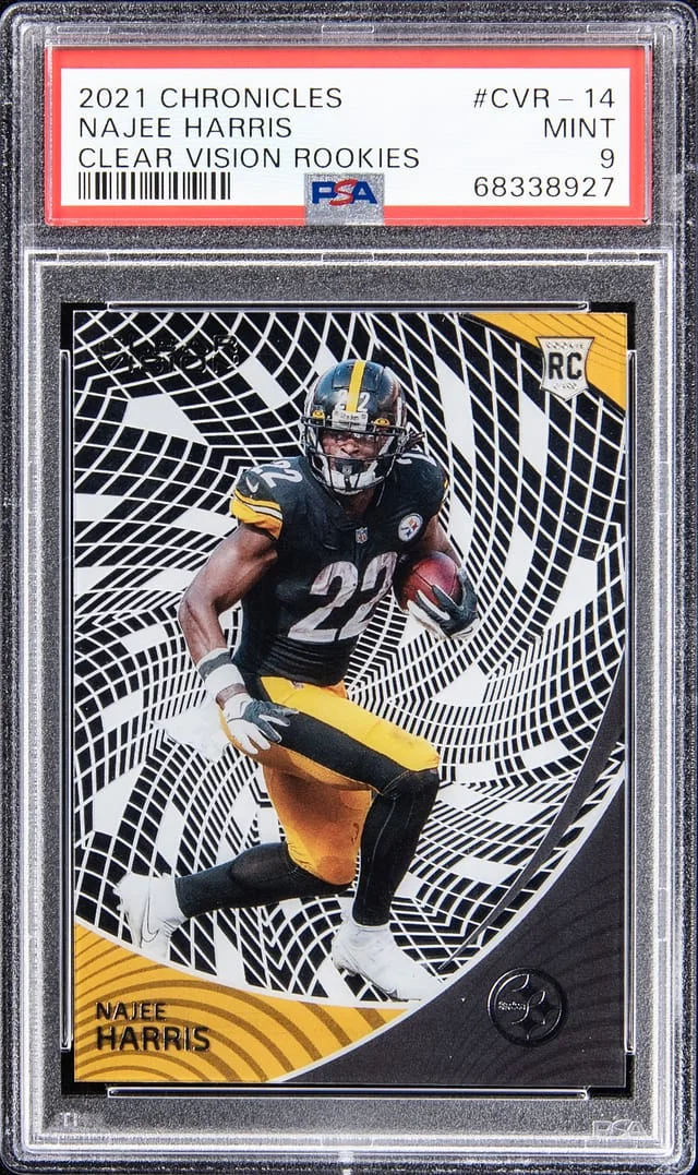 2021 Panini Chronicles Najee Harris Clear Vision Rookies #CVR-14 card image