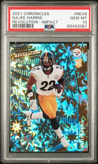 2021 Panini Chronicles Najee Harris Revolution Impact #REV-6 card image