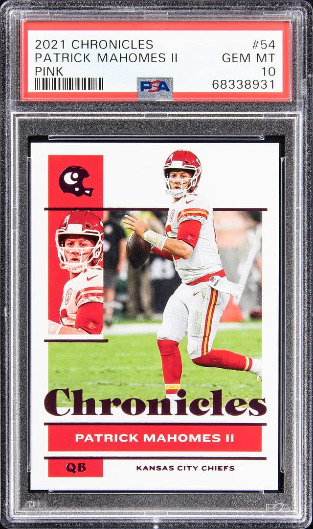 2021 Panini Chronicles Patrick Mahomes II Pink #54 card image