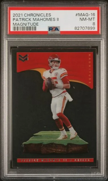 2021 Panini Chronicles Patrick Mahomes II Magnitude #Mag-16 card image