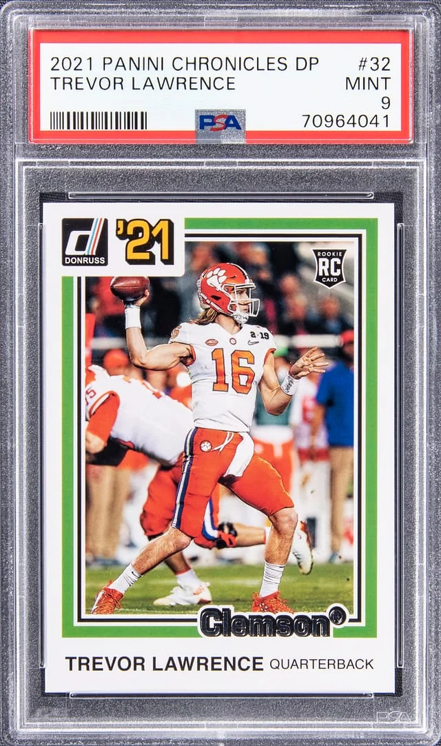 2021 Panini Chronicles Trevor Lawrence Donruss Draft Picks #32 card image