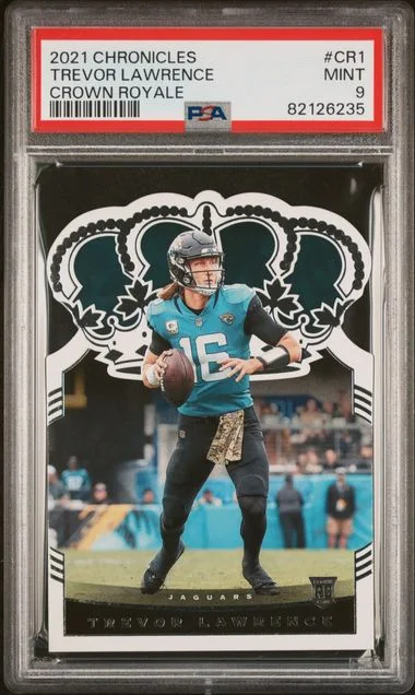 2021 Panini Chronicles Trevor Lawrence Crown Royale #CR1 card image