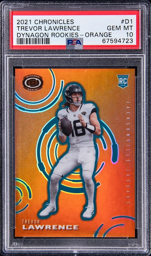 2021 Panini Chronicles Trevor Lawrence Dynagon Rookies Silver #D-1 card image