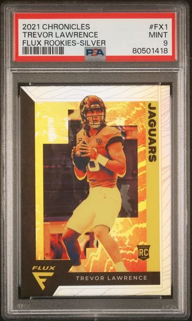 2021 Panini Chronicles Trevor Lawrence Flux Rookies Silver #FX1 card image