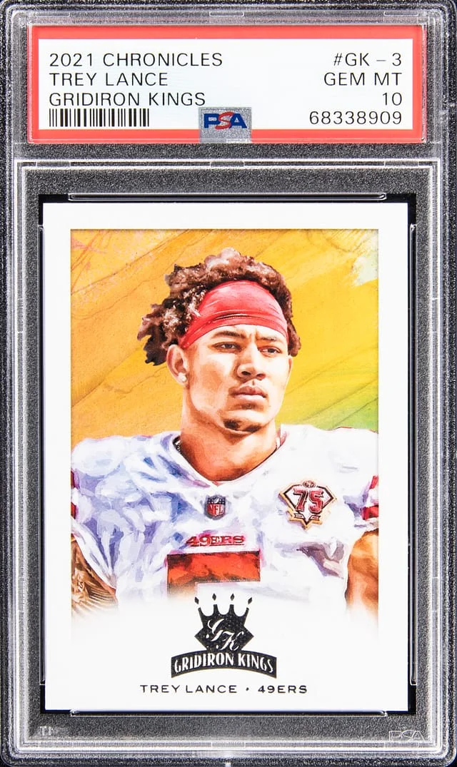 2021 Panini Chronicles Trey Lance Gridiron Kings #GK-3 card image