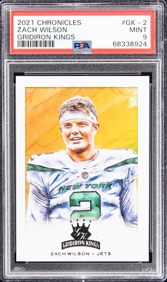 2021 Panini Chronicles Zach Wilson Gridiron Kings #GK-2 card image