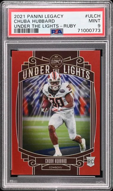 2021 Panini Chuba Hubbard Legacy Under The Lights Ruby #UL-CH card image