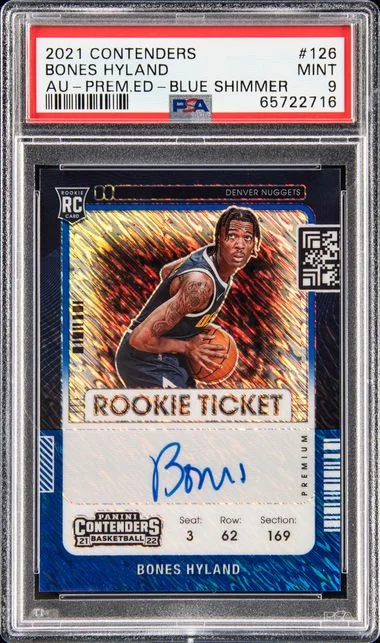 2021 Panini Contenders Bones Hyland Autograph #126 card image