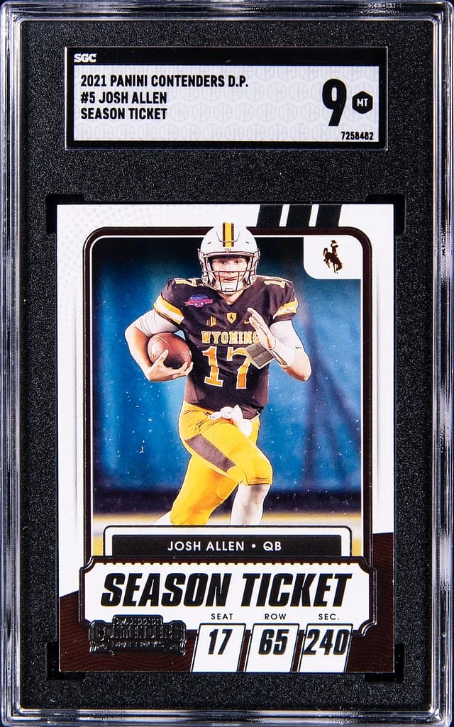 2021 Panini Contenders Draft Picks Josh Allen Season Ticket #5 card image