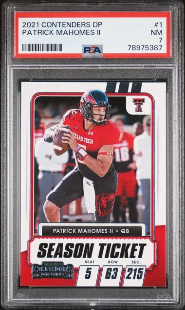 2021 Panini Contenders Draft Picks Patrick Mahomes II #1 card image