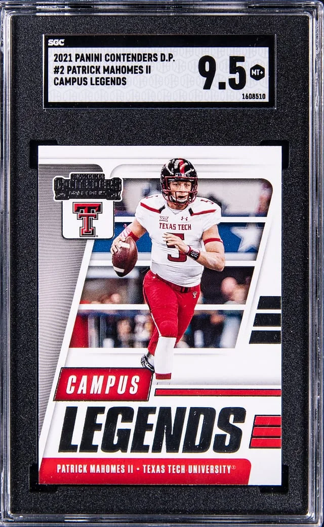 2021 Panini Contenders Draft Picks Patrick Mahomes II Campus Legends #2 card image