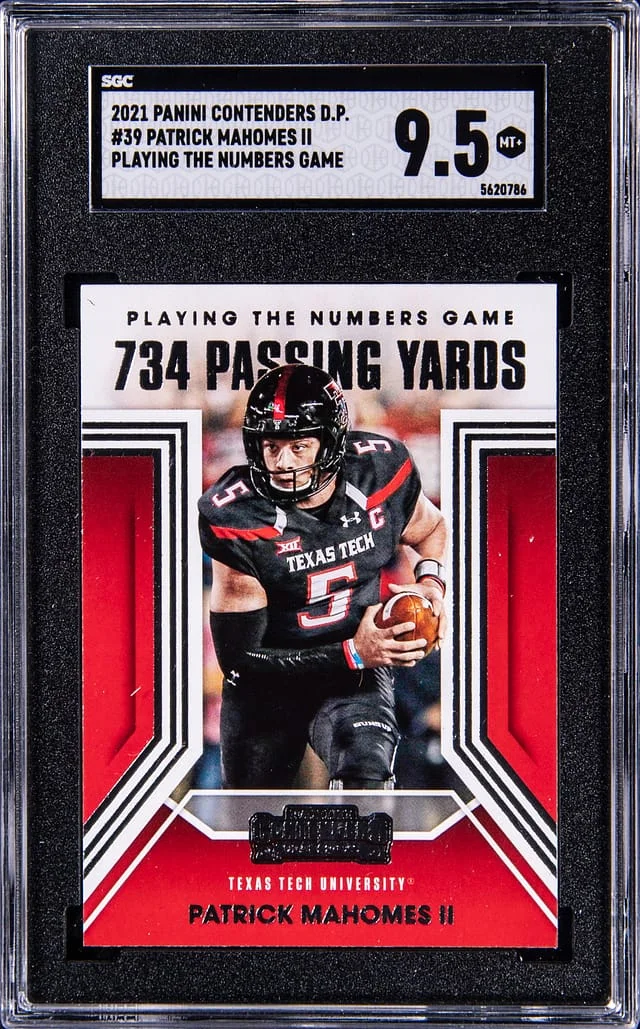 2021 Panini Contenders Draft Picks Patrick Mahomes II Playing The Numbers Game #39 card image