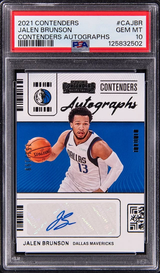 2021 Panini Contenders Jalen Brunson Autograph #CA-JBR card image
