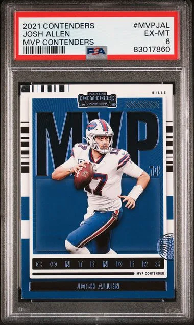 2021 Panini Contenders Josh Allen MVP Contenders #MVP-JAL card image